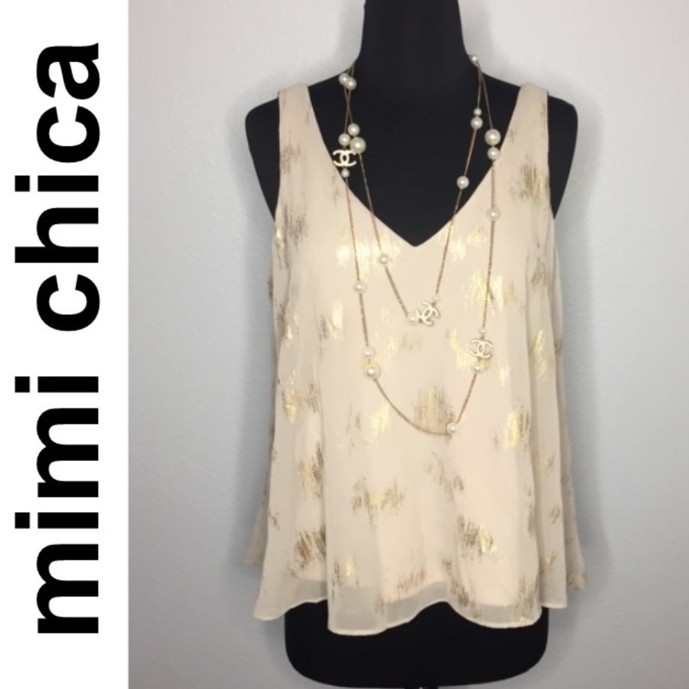MIMI CHICA Flowy Camisole Top